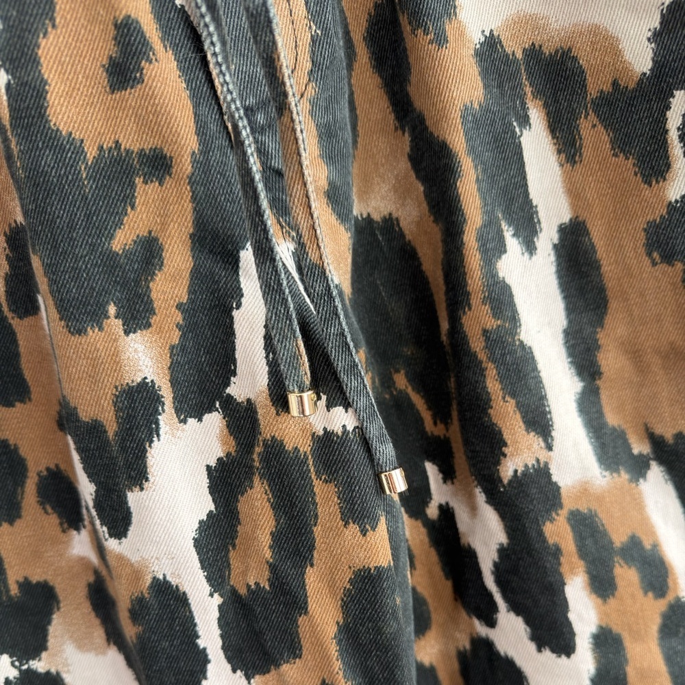AJE Studio Sienna Wide Leg Jeans Animal Print - Picture 12 of 16